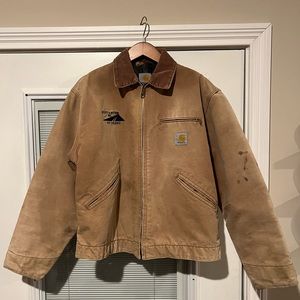 Vintage 1980 blanket lined carhartt Detroit full zip jacket